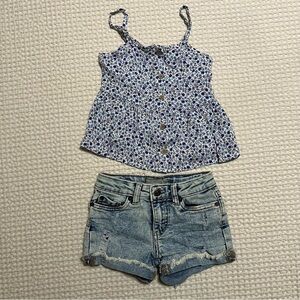 Little Girls Shorts & Tank Top
